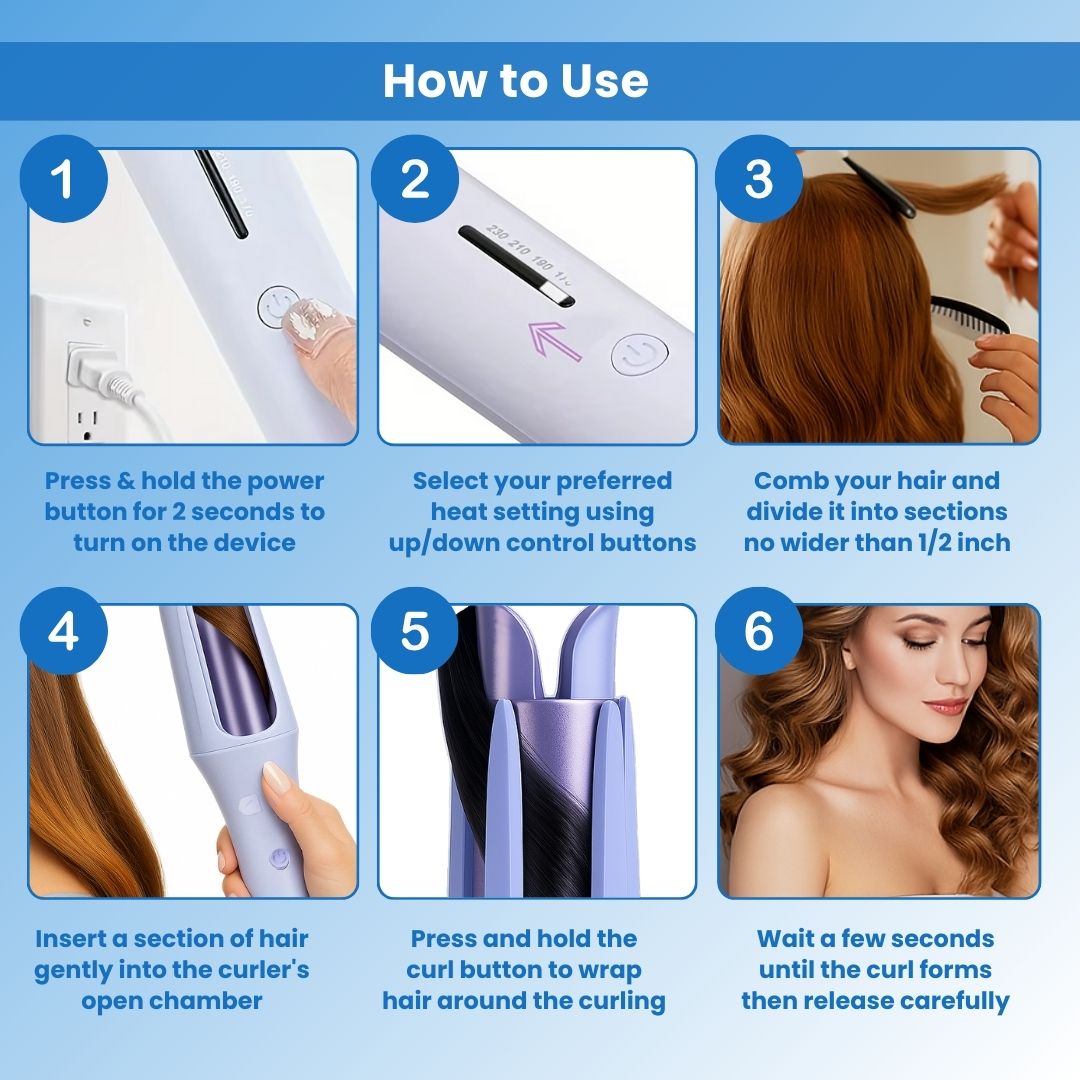 CurlEase™ - Automatic Hair Curler