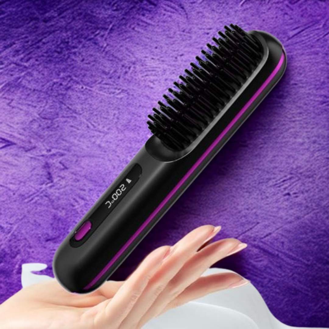 StraightVue™ - Cordless Hair Straightener Brush