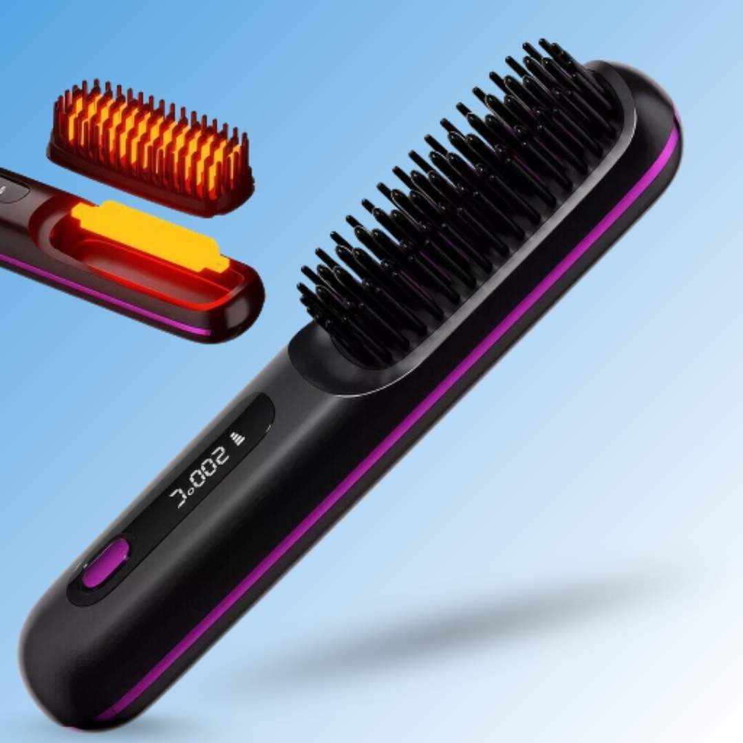 StraightVue™ - Cordless Hair Straightener Brush