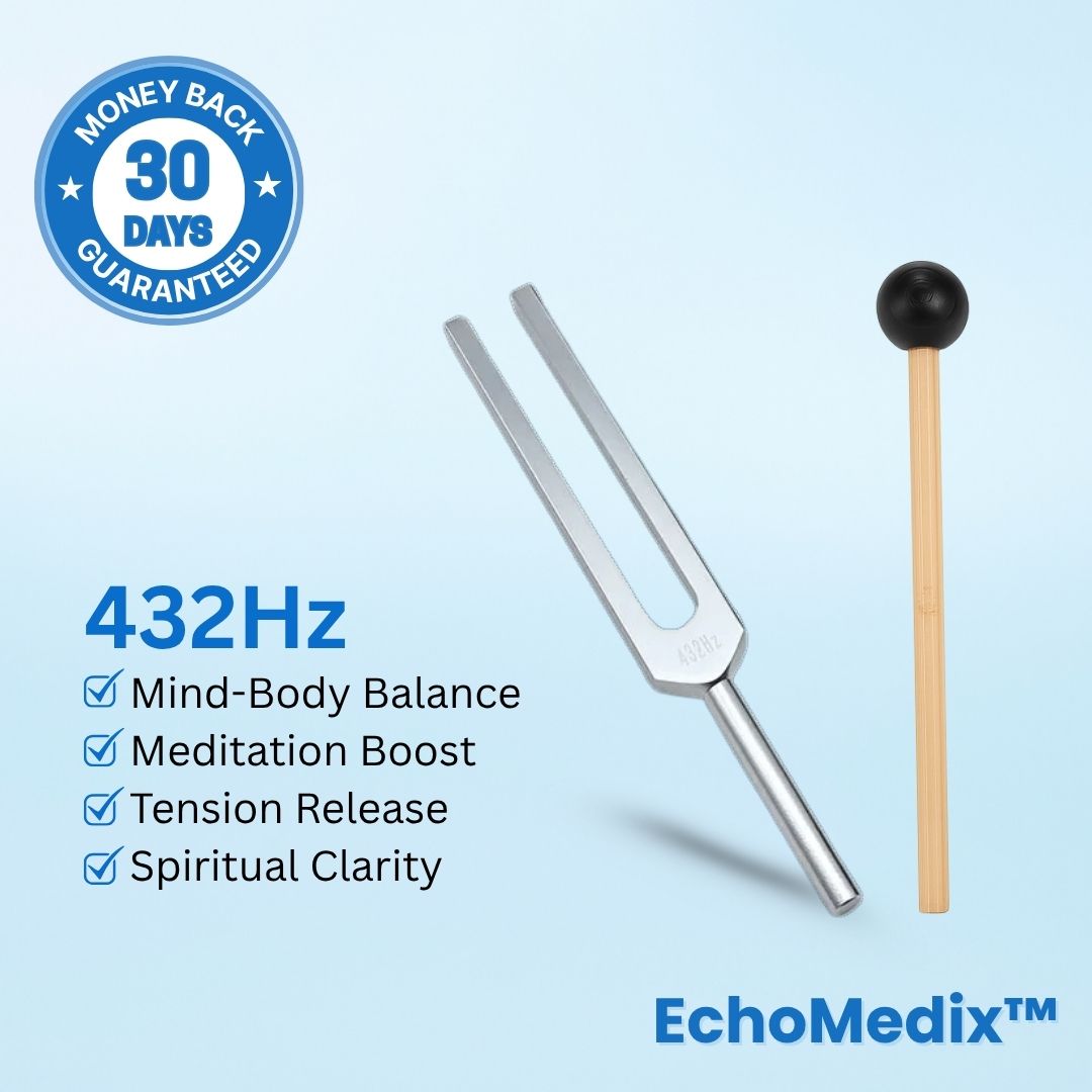 128 Hz Tuning Fork Set Weighted Bio-Acoustic Tuning Fork for Healing Chakra,Sound Therapy,Reliever Stress